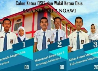 Pemilihan Ketua Osis SMA Negeri 2 Ngawi