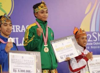 Medali Emas Berhasil Diraih Azzarien Geofaninugroho dalam O2SN SMA Nasional 2018