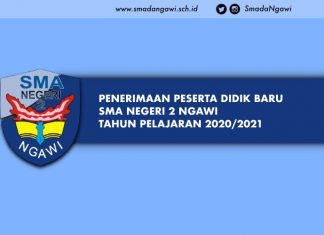 Informasi dan Petunjuk PPDB SMA Negeri 2 Ngawi Tahun 2020