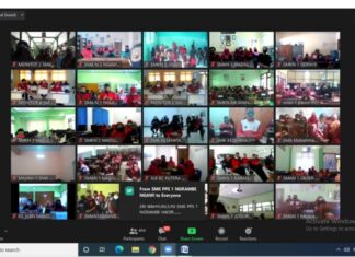 SMA Negeri 2 Ngawi Ikuti Apel Launching Gerakan Hidup Sehat Masyarakat Pendidikan di Masa Pandemi COVID-19