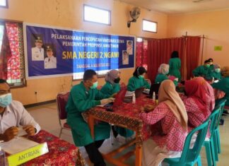 Vaksinasi Pelajar SMA Negeri 2 Ngawi Digelar Hari Ini