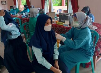 Tuntas ! Vaksin Pelajar di SMA Negeri 2 Ngawi