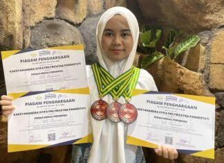 Kaesyanandra Syifa Raih Medali Perunggu Di Ajang Kompetisi Olimpiade 3 Bahasa