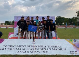 Tim Sepak Bola Smadangawi Raih Juara 3 PMC Cup Kabupaten Ngawi Season 1