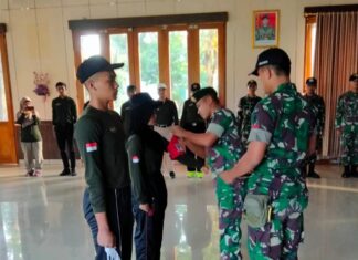 45 Siswa Smadangawi Ikuti Diklat Resimen Taruna Tahun 2022