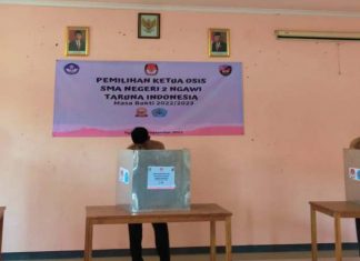 Pemilihan Ketua dan Wakil OSIS SMA Negeri 2 Ngawi Periode 2022-2023