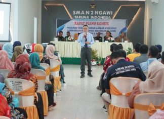 Rapat Pleno Komite Program Sekolah dari Sumbangan Partisipasi Masyarakat Kelas X Tahun 2022/2023