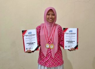 Kalahkan Ribuan Peserta, Izora Raih Dua Medali Emas di Olimpiade Tingkat Nasional
