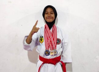 Renata Cahaya Sabet Juara 1 pada Tiga Bidang Kejuaraan Karate Piala Kapolres Ngawi ke-6 se-Karesidenan Madiun 2023