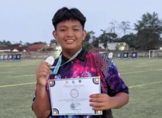 Ilham Najaha Raih Medali Perak pada Kejuaraan Provinsi Junior Panahan Jawa Timur Tahun 2023
