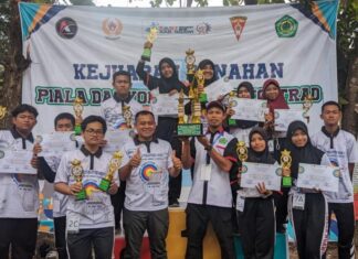 Ekskul Panahan Smadangawi Raih Juara Umum 2 pada Kejuaraan Fast Fascho Archery Ngawi Internal ke-3