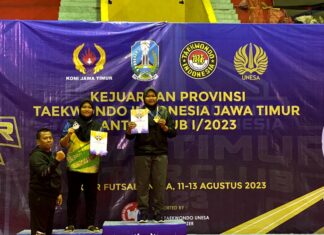 Caesarila Zalfa Raih Medali Emas di Kejuaraan Provinsi Taekwondo Antar Club I Jawa Timur 2023