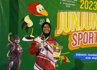 Febila Tyas Raih Medali Perak Cabor Kickboxing di Porprov VIII Jawa Timur 2023
