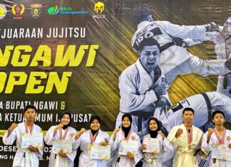 Jiu-Jitsu Smadangawi Borong Medali Emas dan Perak di Turnamen Jiujitsu Ngawi Open Piala Bupati dan Piala Ketua Umum IJI Pusat