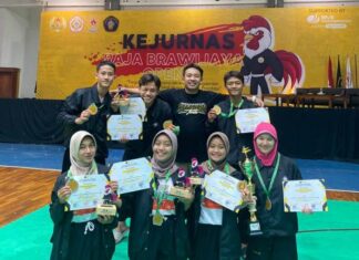 Pencak Silat Smadangawi Raih Emas Dan Perak Pada Kejurnas Raja Brawijaya Open V Tahun 2024