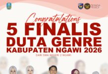 Membanggakan, 5 Finalis Duta Genre 2026 dari SMA Negeri 2 Ngawi
