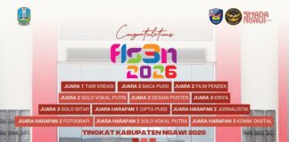 Selamat kepada Peraih Hasil Terbaik FLS2N Kabupaten Ngawi Tahun 2026