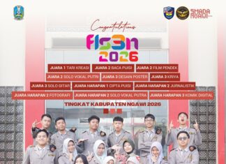 Selamat kepada Peraih Hasil Terbaik FLS2N Kabupaten Ngawi Tahun 2026